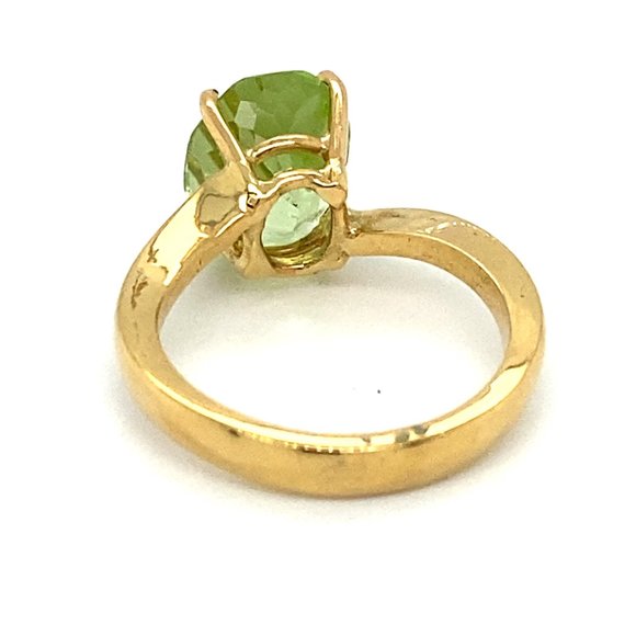 Certified Mint Diopside 4.56ct Solid 18K Gold Ring - Picture 4 of 7